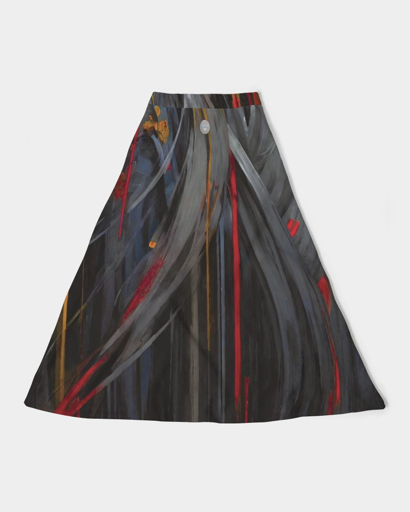 Asian collection [Part 1] Women's All-Over Print A-Line Midi Skirt