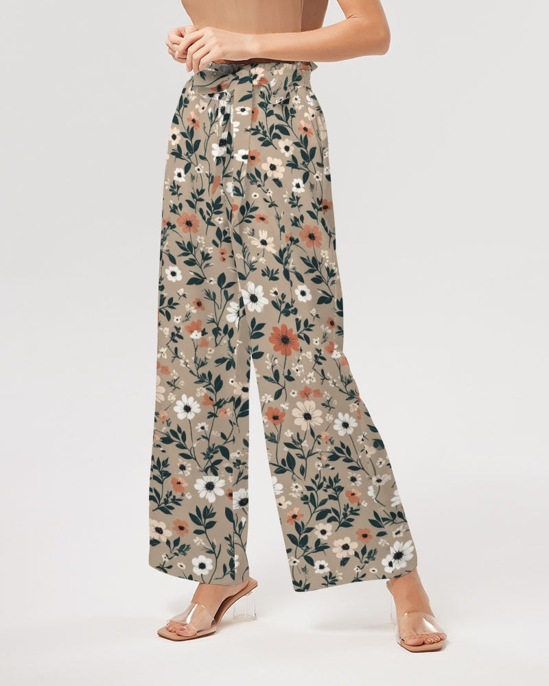 Busy and pretty Women's All-Over Print High-Rise Wide Leg Pants