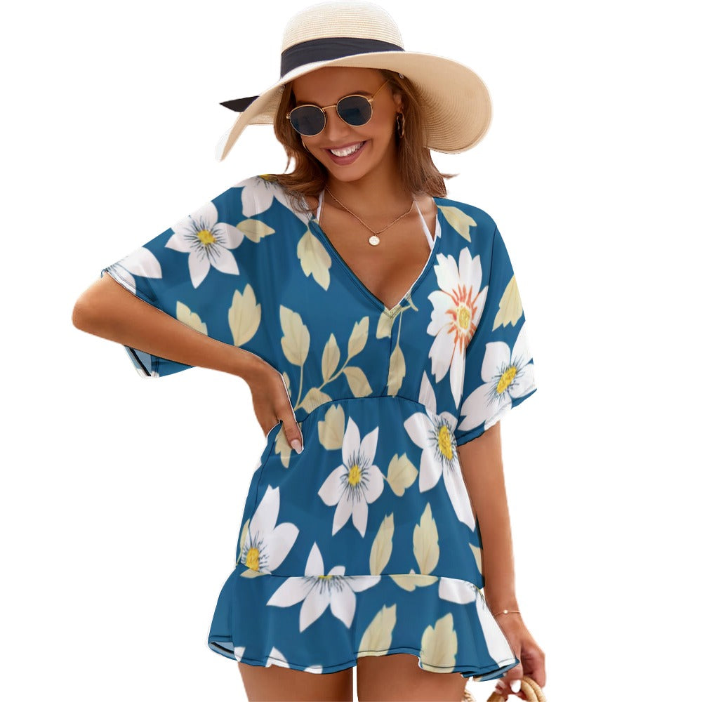 Ladies Thin Short Sleeve One Piece Dress