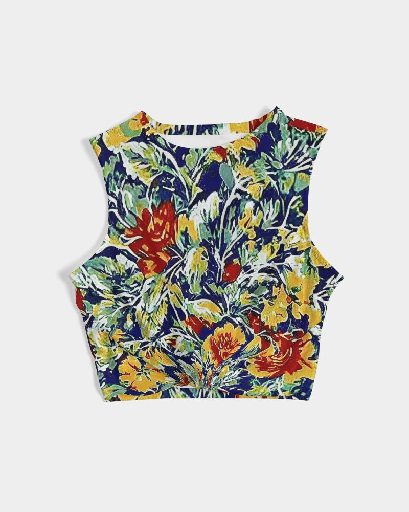 Painted floor design Women's  All-Over Print Twist-Front Tank