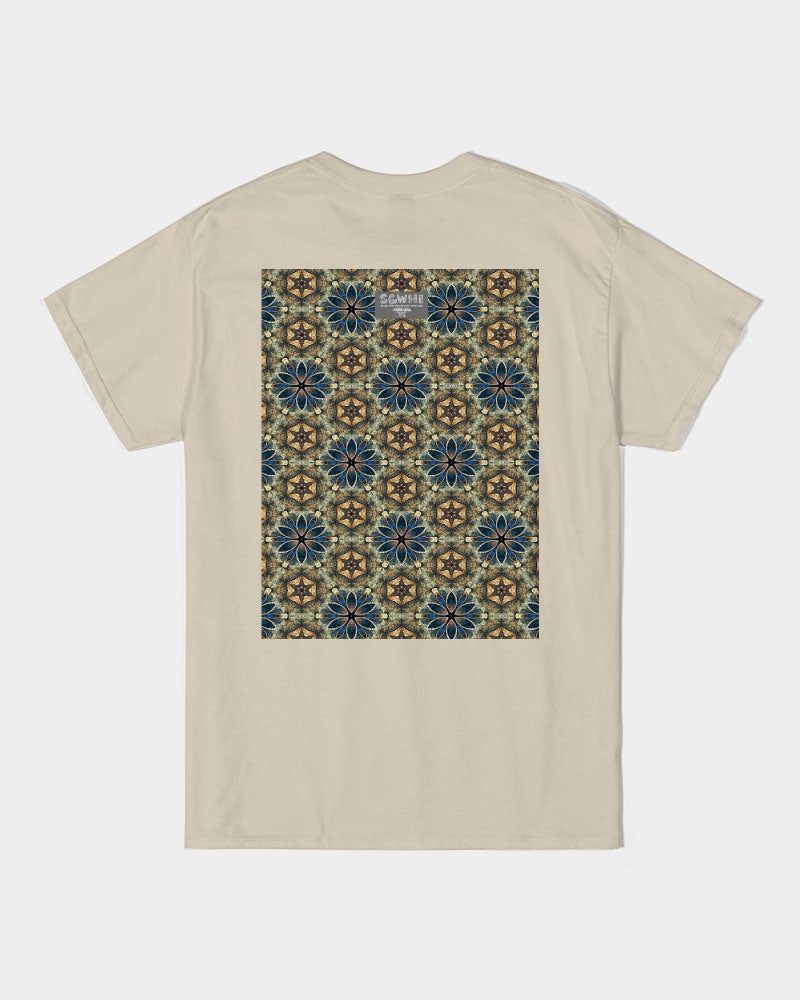 Green & Dark Blue almost star pattern. Unisex Ultra Cotton T-Shirt | Gildan