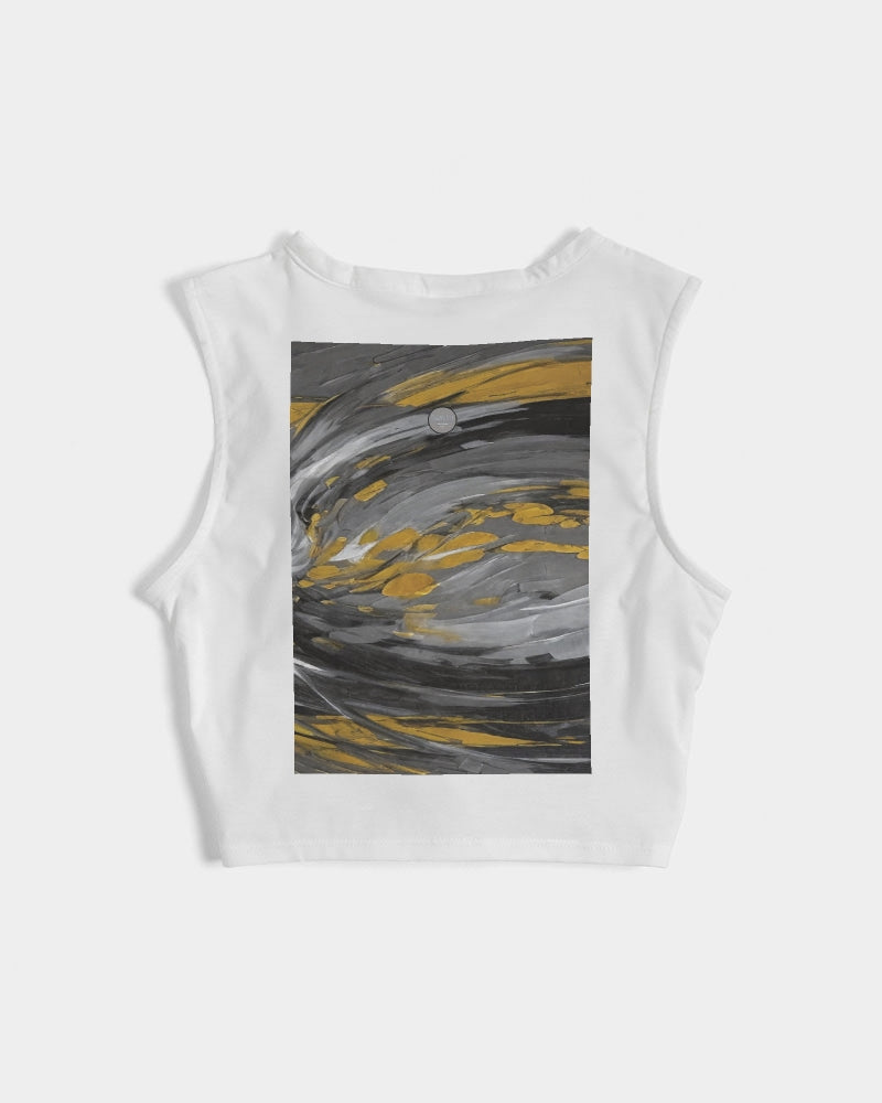 Black Sister Collection [Part 1 ] Women's  All-Over Print Twist-Front Tank