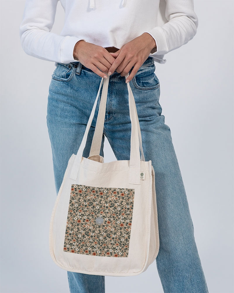 Busy and pretty Organic Cotton Canvas Market Tote | Econscious