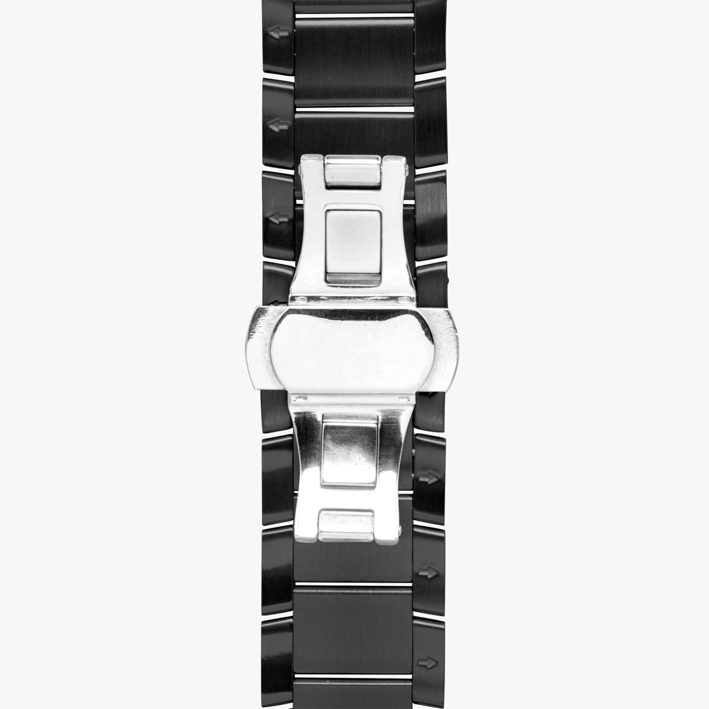 Silver grey white hair inspiration abstract pattern New Steel Strap Automatic Watch (With Indicators)