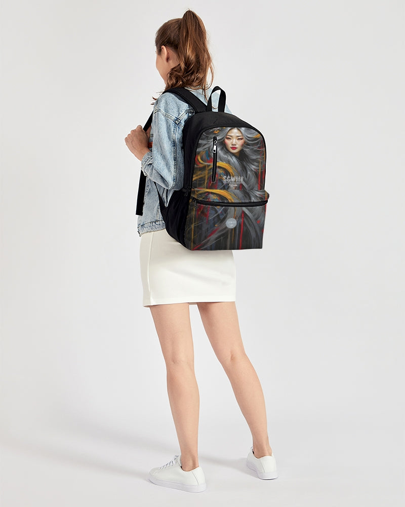 Asian collection [Part 1] Duo-Zip Front Canvas Backpack