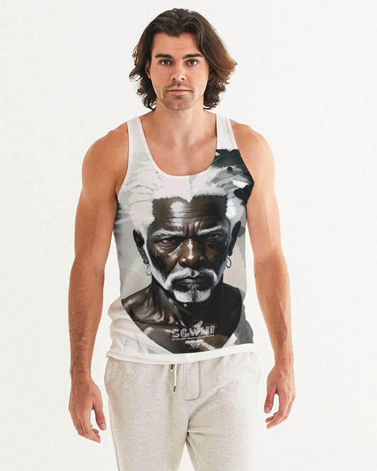 Black silver grey brother  Men's All-Over Print Tank