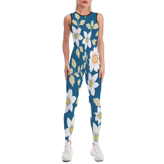 Colorful Ladies Bodysuit Yoga Pants