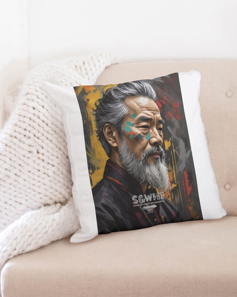 Asian Knight Throw Pillow Case 20"x20"