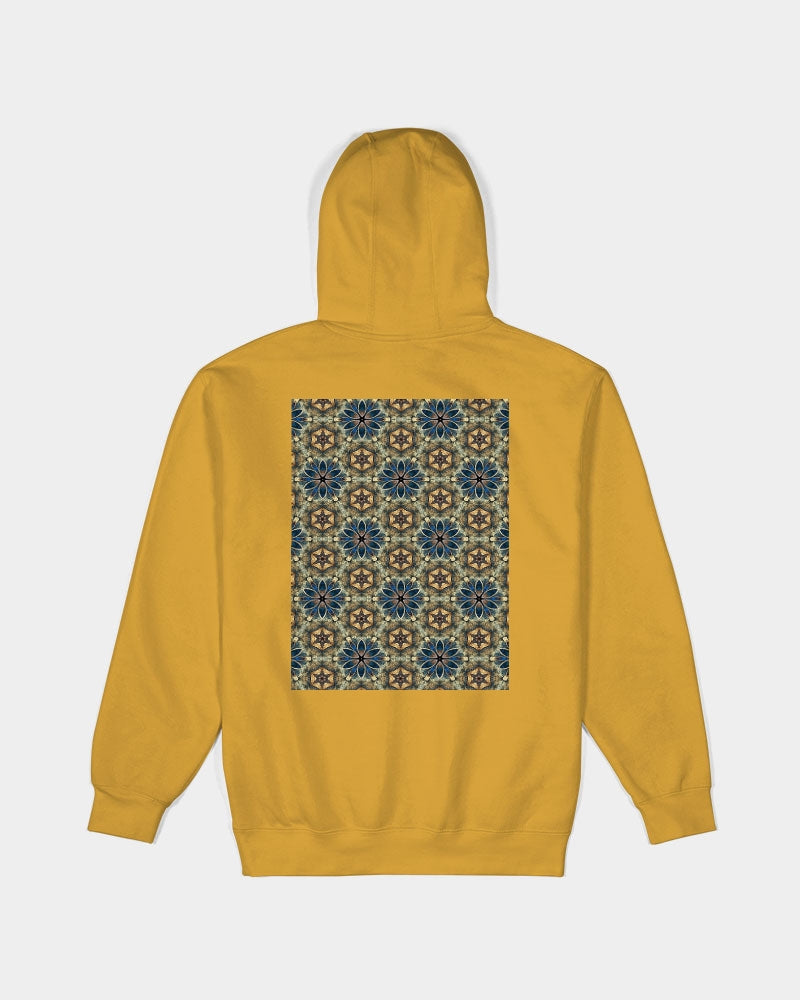 Green & Dark Blue almost star pattern. Unisex Premium Pullover Hoodie | Lane Seven