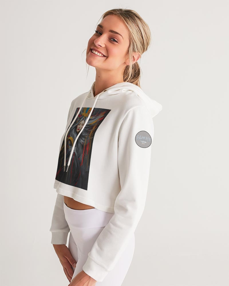 Asian collection [Part 1] Women's All-Over Print Cropped Hoodie