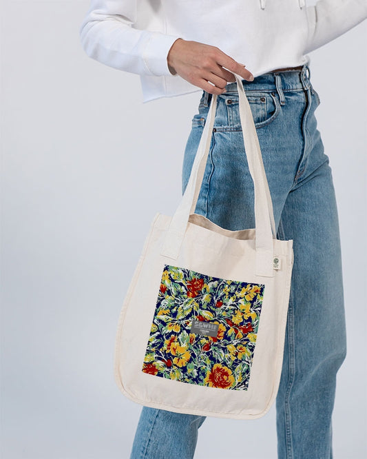 Painted floor design Organic Cotton Canvas Market Tote | Econscious