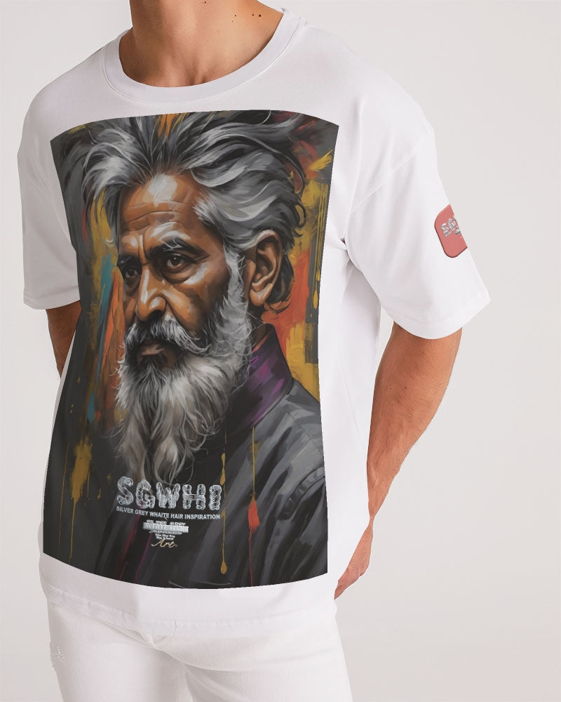 South Asian Knight Men's All-Over Print Premium Heavyweight Tee