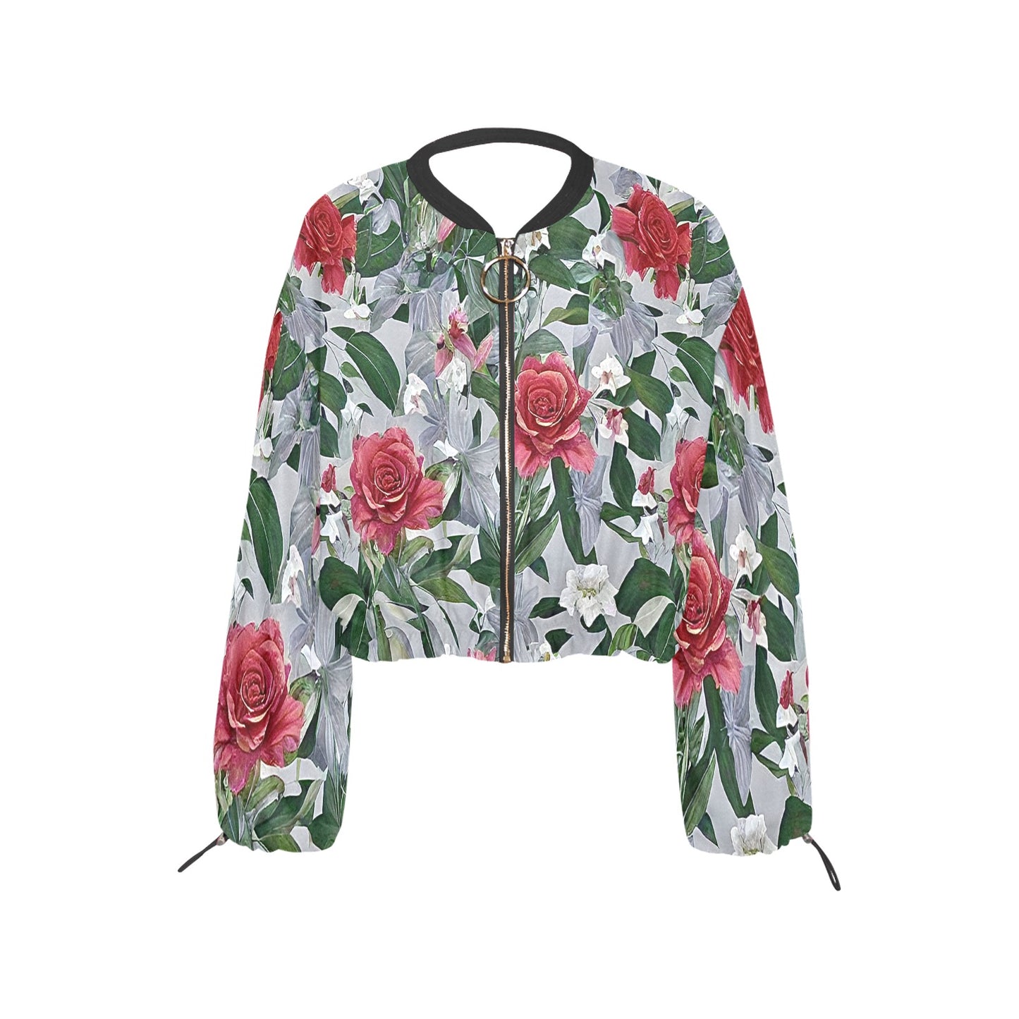 Women's Chiffon Cropped Jacket (Model H30)