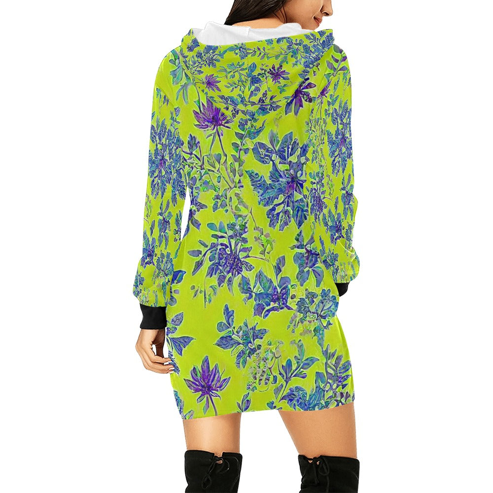 Women's All Over Print Hoodie Mini Dress (H27)