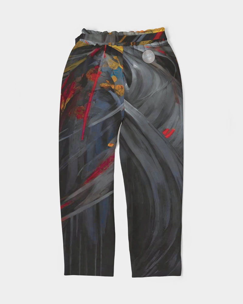 Asian collection [Part 1] Women's All-Over Print Belted Tapered Pants