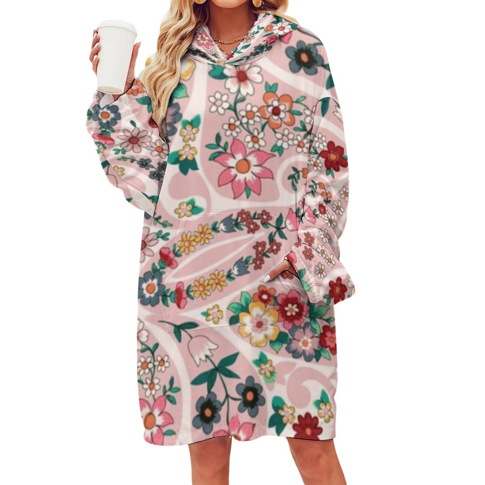 Women's Adult Hooded Blanket Shirt