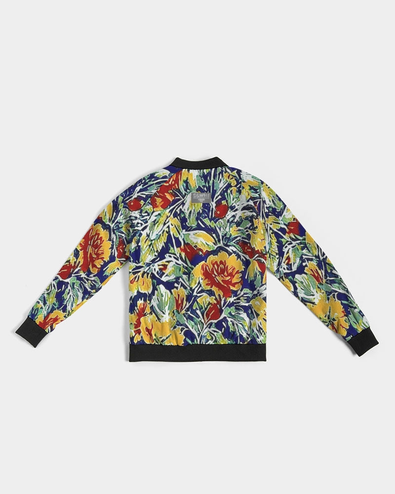 Painted floor design Women's All-Over Print Bomber Jacket