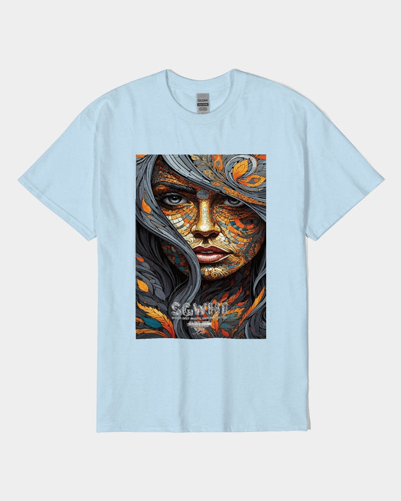 Beautiful Mosaic White Sister  Unisex Heavy Cotton T-Shirt | Gildan