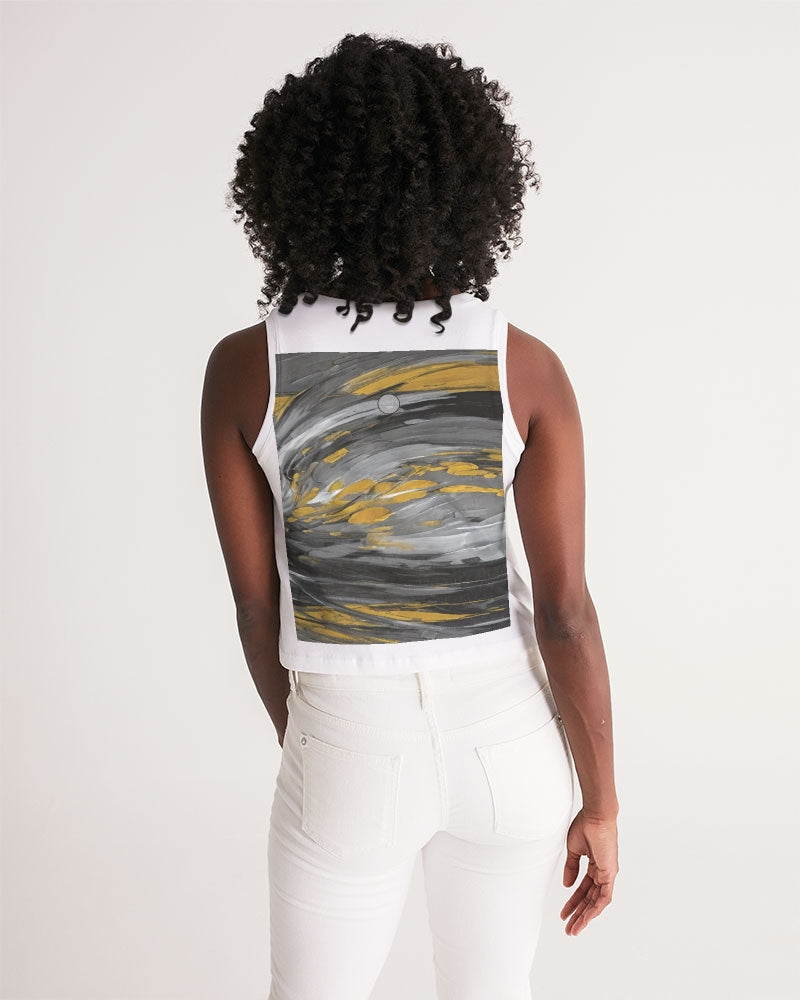 Black Sister Collection [Part 2 ] Women's All-Over Print Cropped Tank