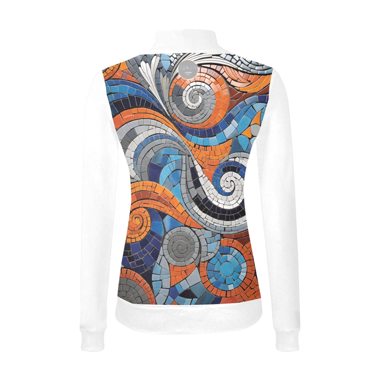 Women's All Over Print Mock Neck Sweater (H43)