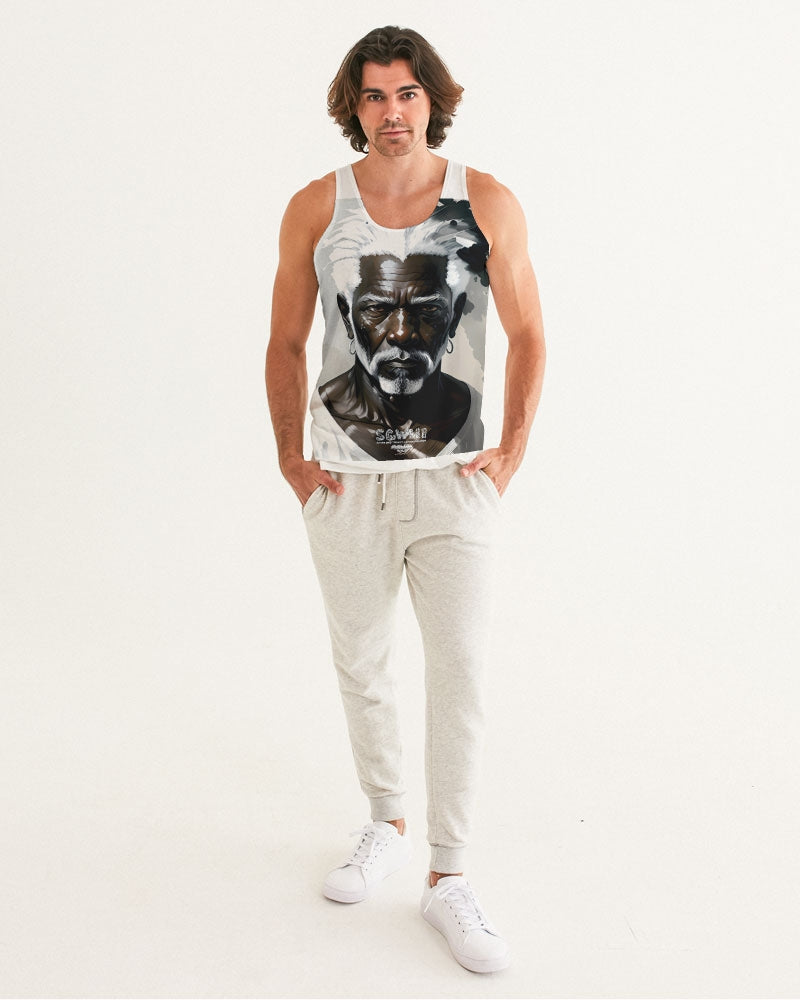 Black silver grey brother  Men's All-Over Print Tank