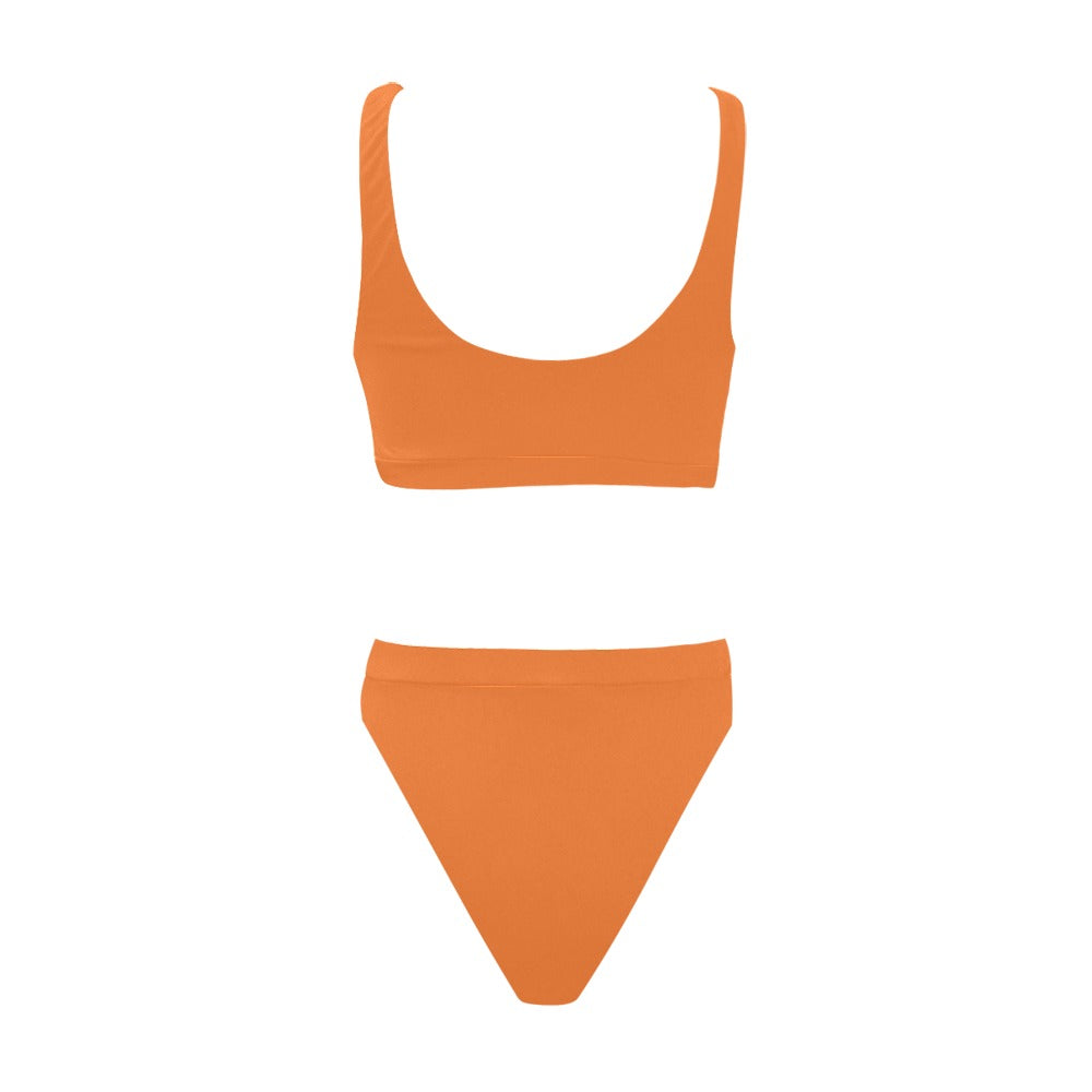 Sport Top & High-Waisted Bikini Swimsuit (Model S07)