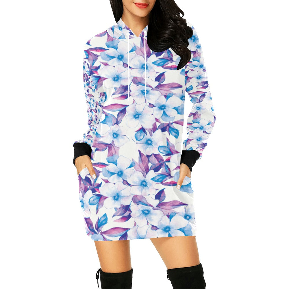 Women's All Over Print Hoodie Mini Dress (H27)