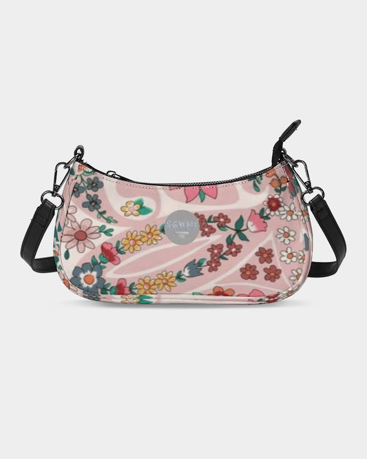 Pink abstract Pretty Sisters Petite Canvas Pouch