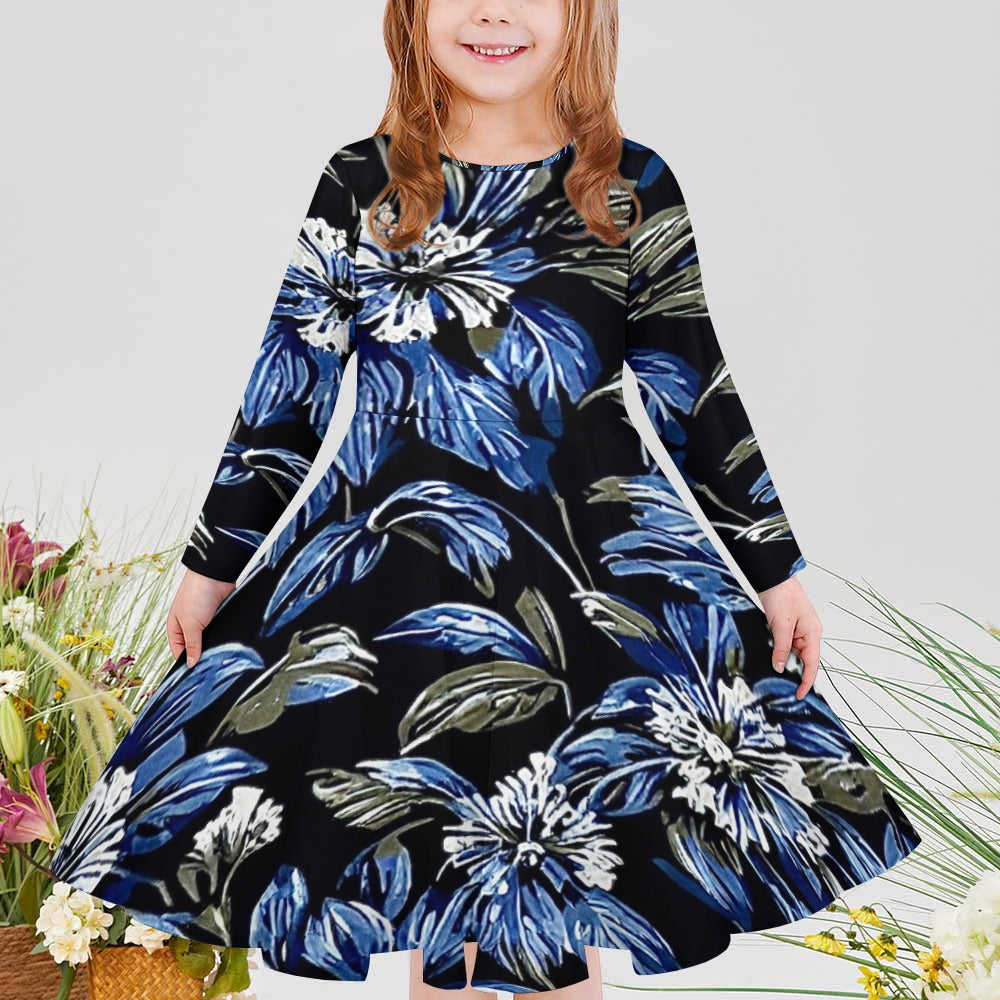 Girls' long sleeve dress