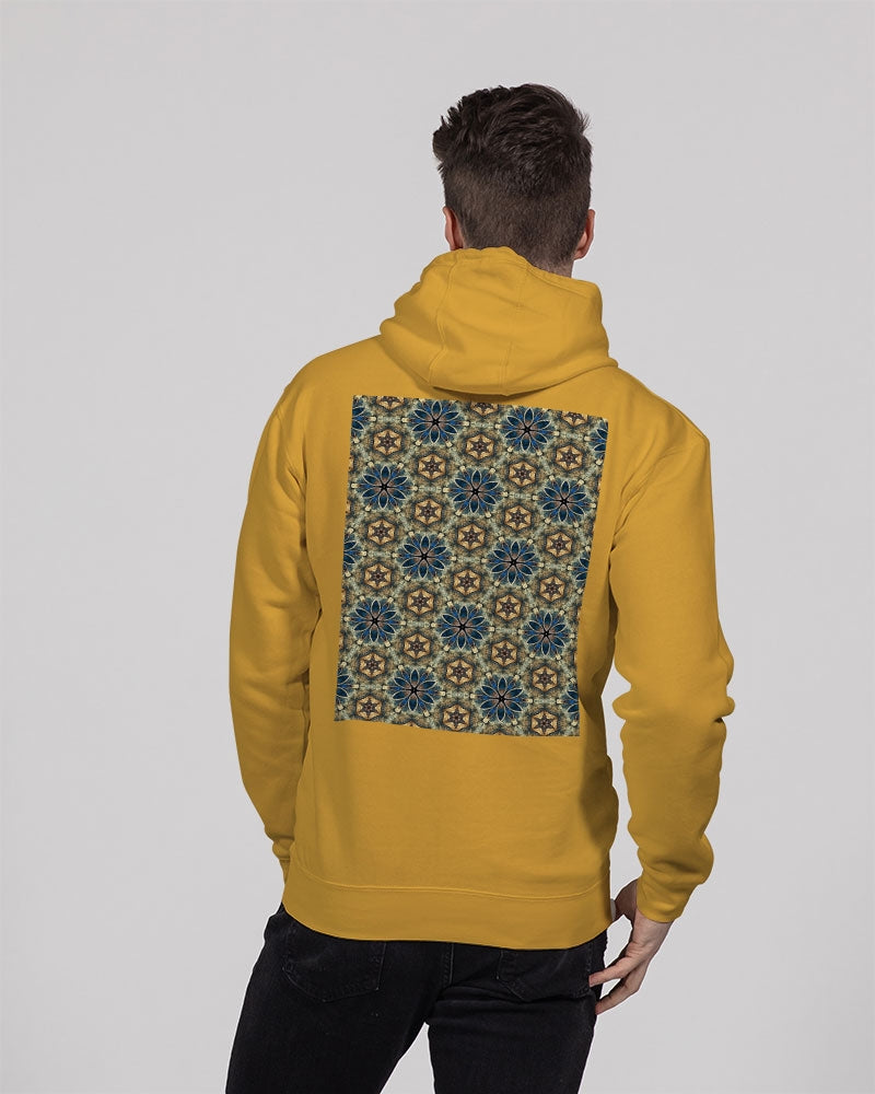 Green & Dark Blue almost star pattern. Unisex Premium Pullover Hoodie | Lane Seven