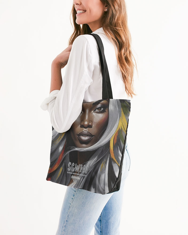 Black Sister Collection [Part 1 ] Canvas Zip Tote