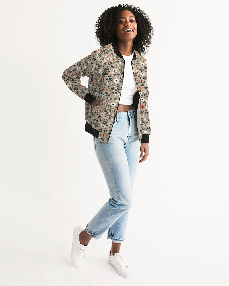 Busy and pretty Women's All-Over Print Bomber Jacket