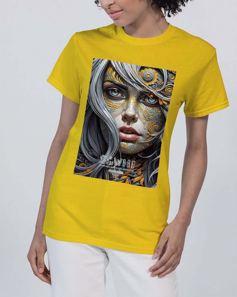 Sweet Silver Yellow Flower Grey Hair sister.[Part three] Unisex Heavy Cotton T-Shirt | Gildan