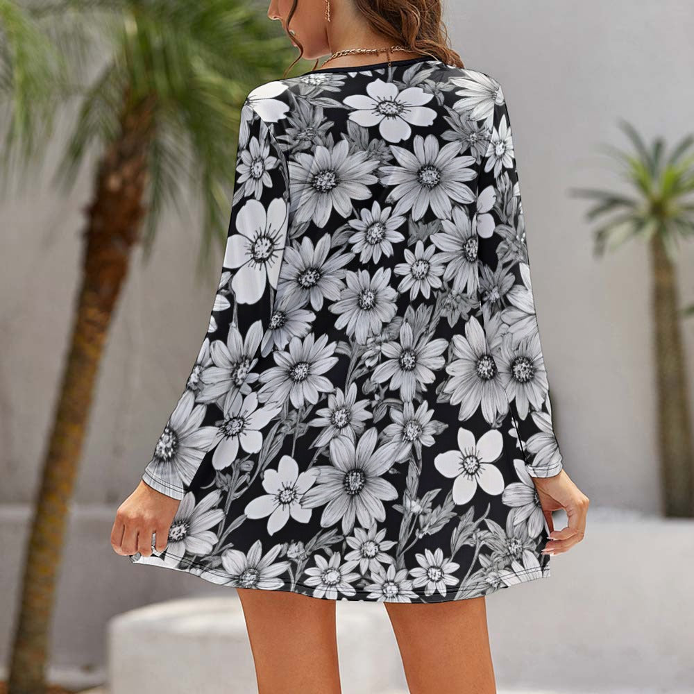 Long Sleeve Loose Dress