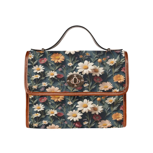 Waterproof Canvas Bag-Brown (All Over Print) (1641)