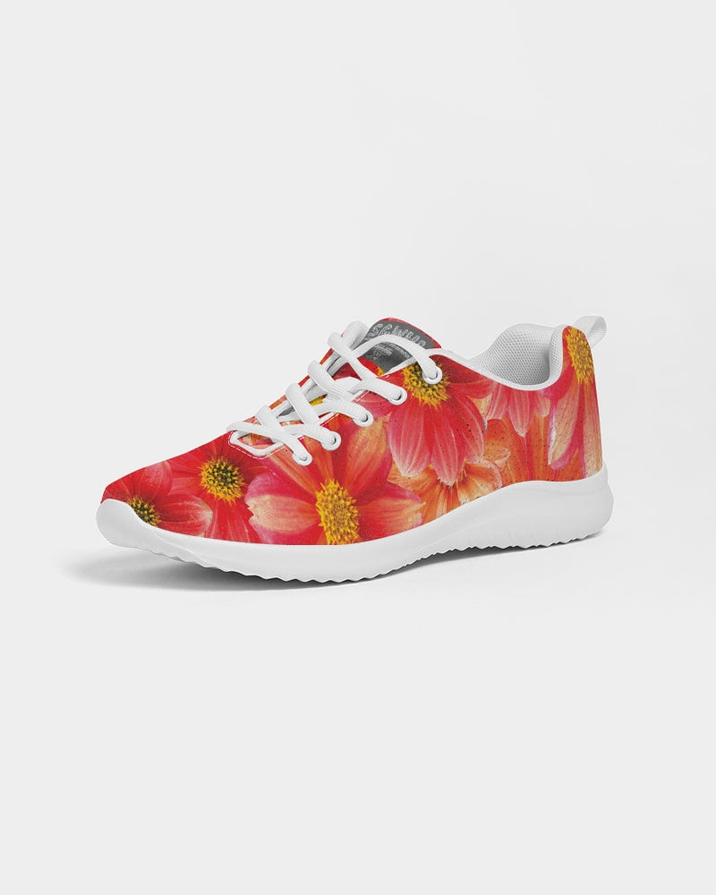 Beautiful blood orange flower design Women's Athletic Shoe