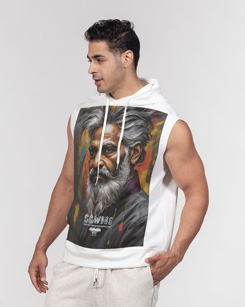 South Asian Knight Men's All-Over Print Heavyweight Sleeveless Hoodie