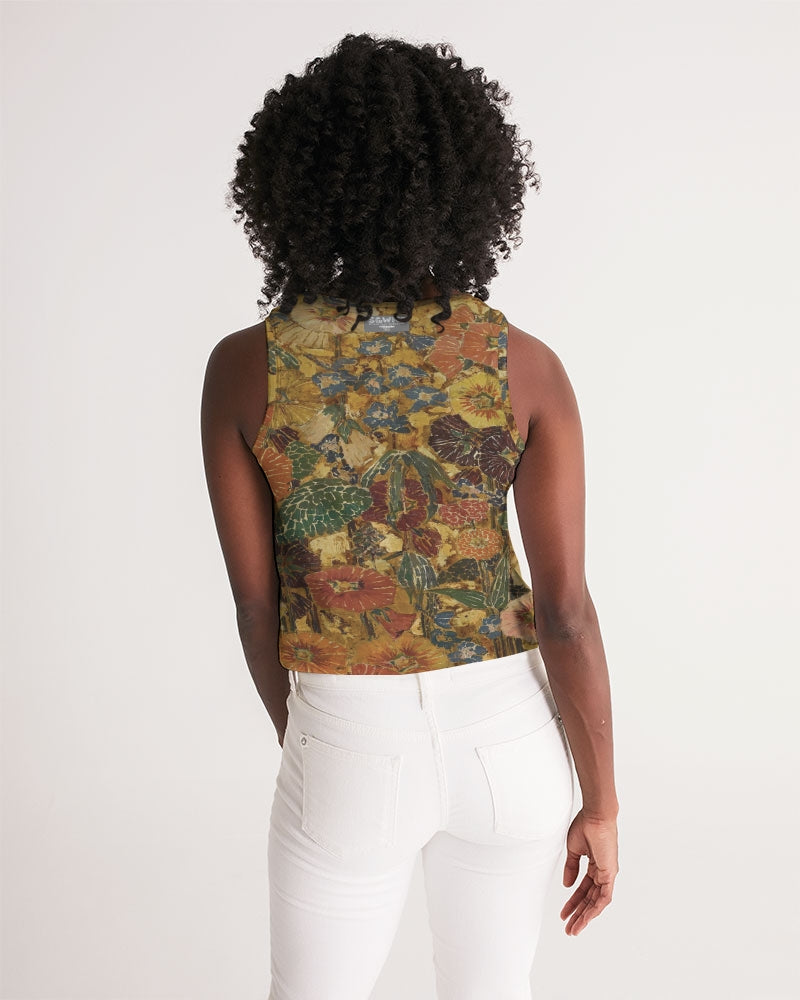 Autumn play Women's All-Over Print Cropped Tank