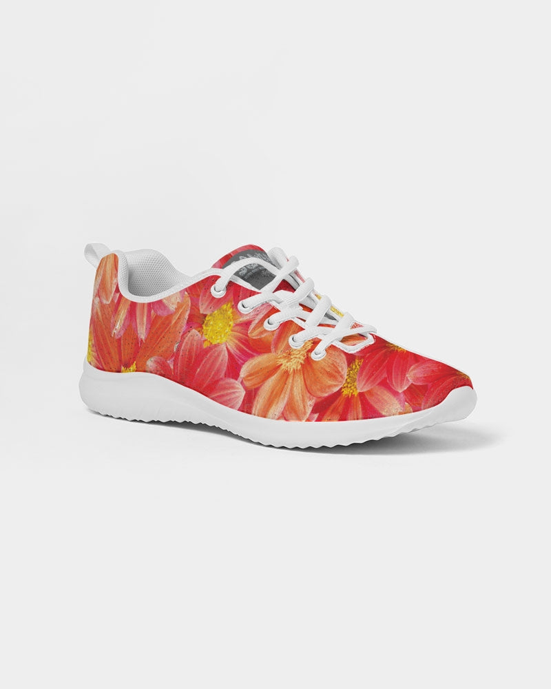 Beautiful blood orange flower design Women's Athletic Shoe