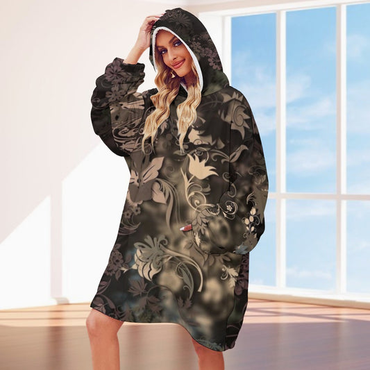 Women's Adult Hooded Blanket Shirt