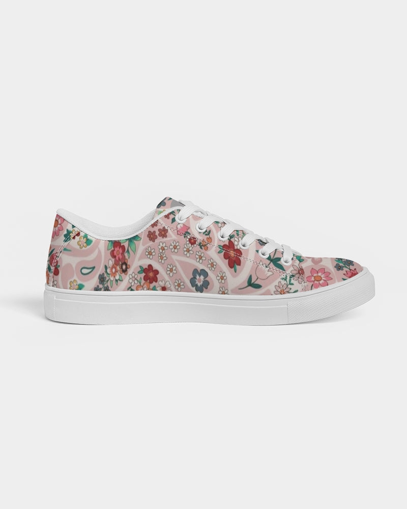 Pink abstract Pretty Sisters Women's Faux-Leather Sneaker