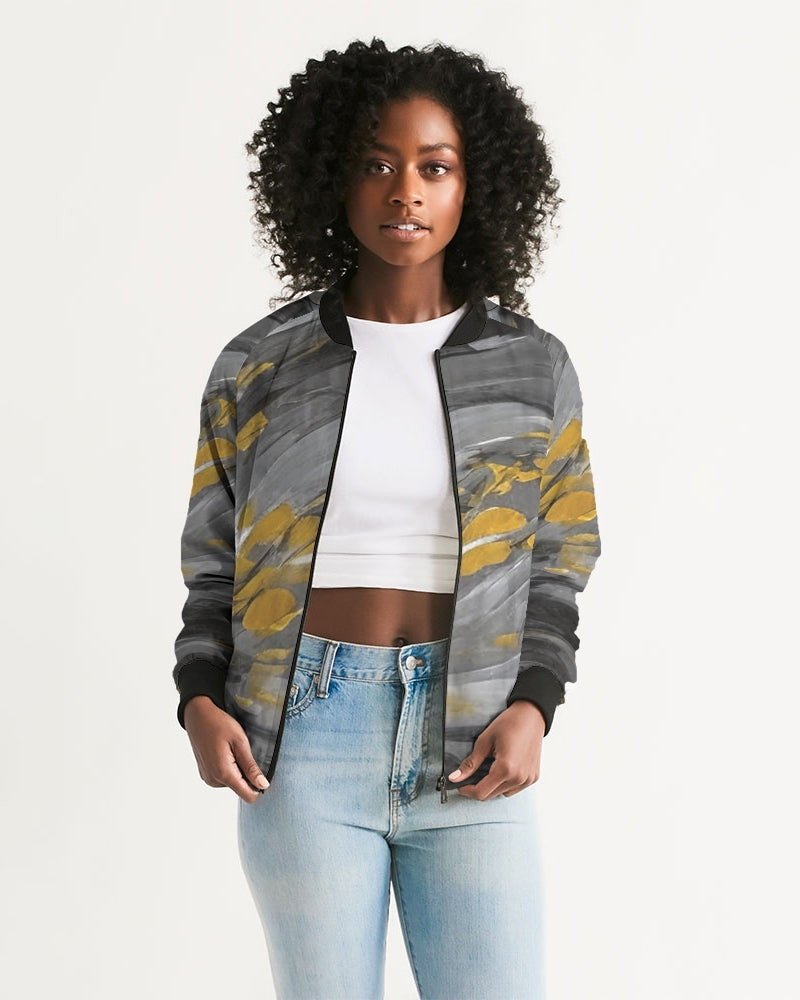 Black Sister Collection [Part 1 ] Women's All-Over Print Bomber Jacket