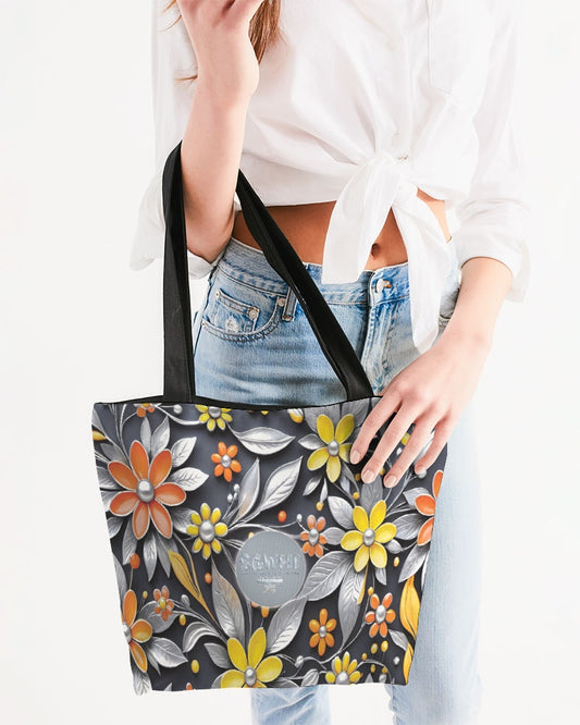 Sweet Silver Yellow Flower Grey Hair sister.[Part three] Canvas Zip Tote