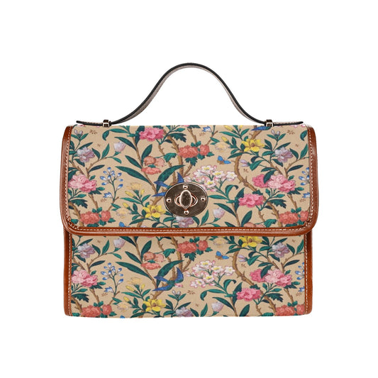 Waterproof Canvas Bag-Brown (All Over Print) (1641)