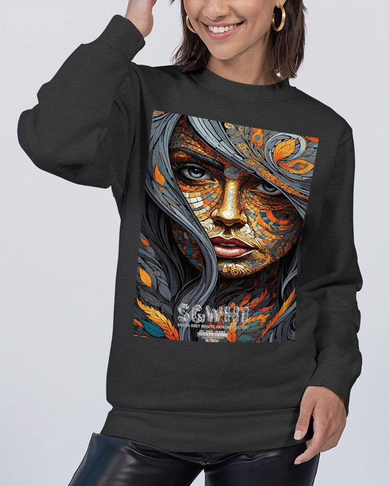 Beautiful Mosaic White Sister  Unisex Premium Crewneck Sweatshirt | Lane Seven