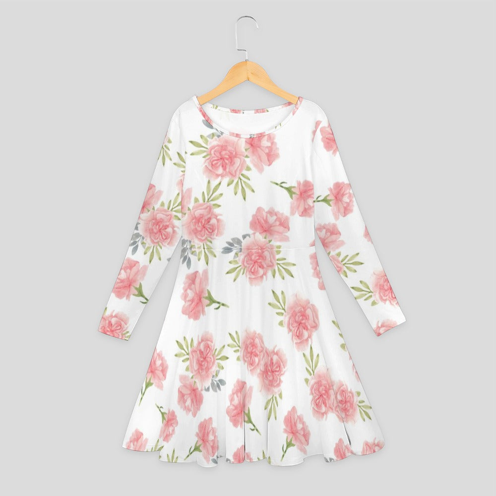 Girls' long sleeve dress