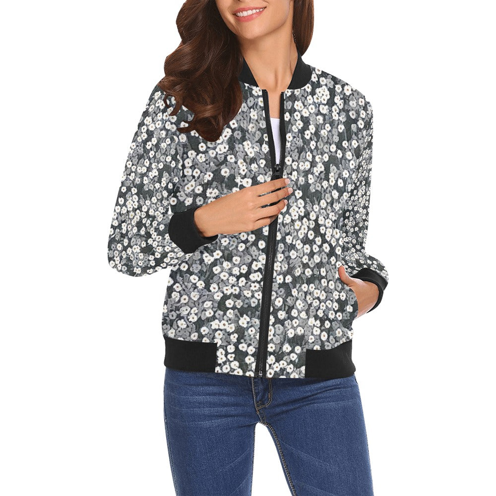 All Over Print Bomber Jacket for Women ( H19)