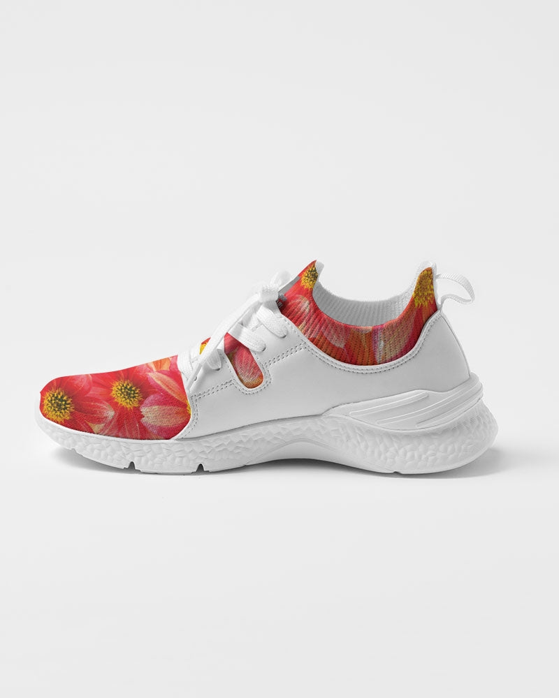 Beautiful blood orange flower design Women's Two-Tone Sneaker