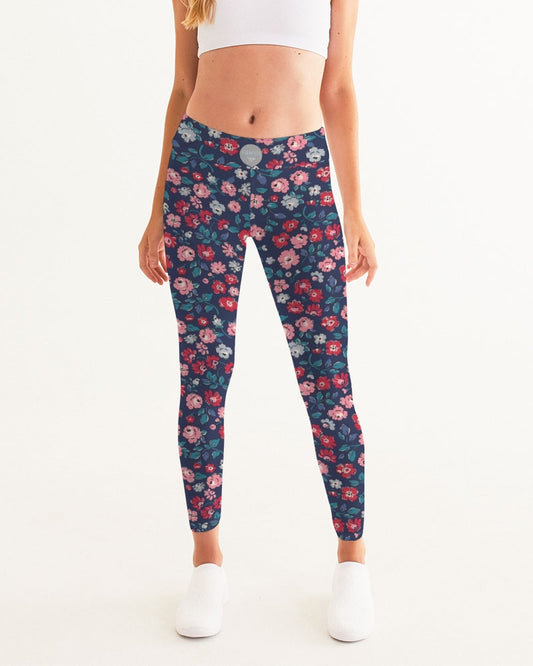 Midnight blue pretty glance.  Women's All-Over Print Yoga Pants