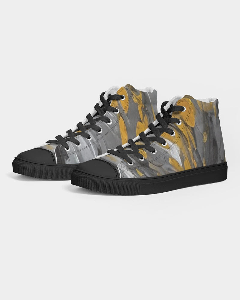 Black Sister Collection [Part 1 ] Women's Hightop Canvas Shoe - Black